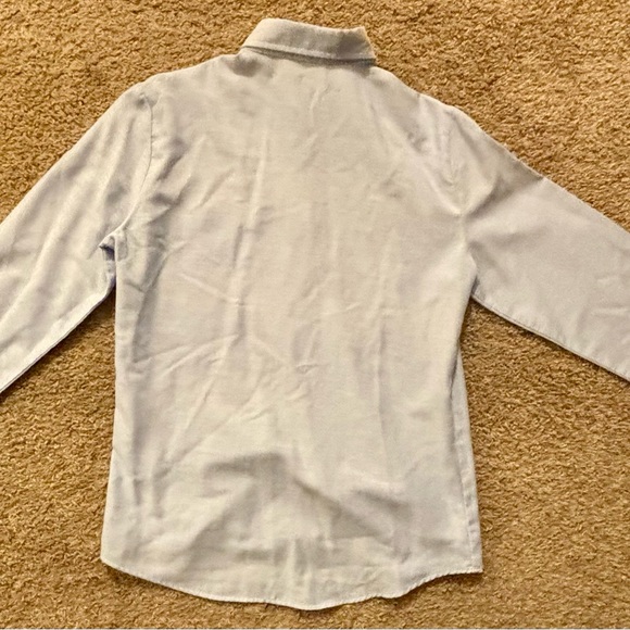 Chic by h.i.s Womans size Lg. Light blue button up fitted shirt Vintage Like new - Picture 13 of 16
